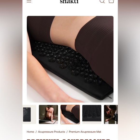 Shakti Black Acupressure Mat - Picture 3 of 4